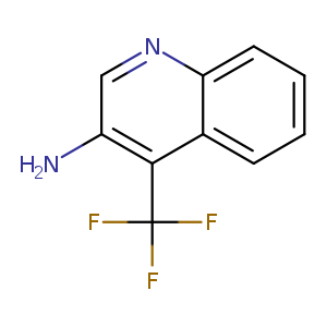 Nc1cnc2c(c1C(F)(F)F)cccc2