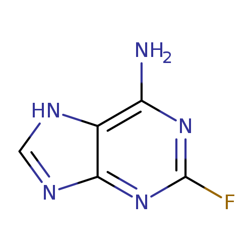 Fc1nc(N)c2c(n1)nc[nH]2