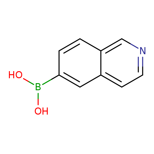 OB(c1ccc2c(c1)ccnc2)O