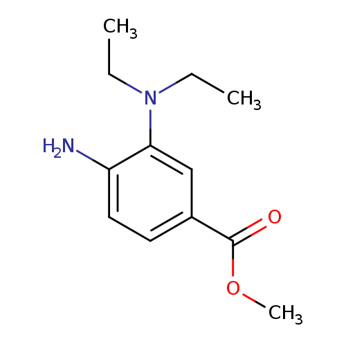 CCN(c1cc(ccc1N)C(=O)OC)CC