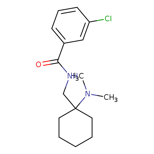 Clc1cccc(c1)C(=O)NCC1(CCCCC1)N(C)C