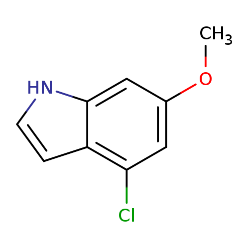 COc1cc(Cl)c2c(c1)[nH]cc2