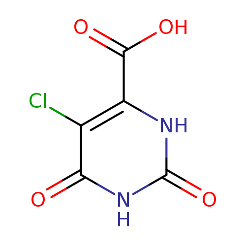 O=c1[nH]c(=O)c(c([nH]1)C(=O)O)Cl