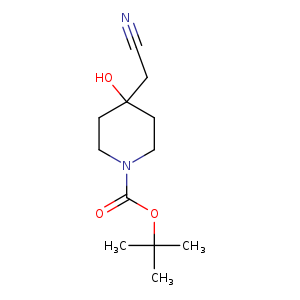 N#CCC1(O)CCN(CC1)C(=O)OC(C)(C)C