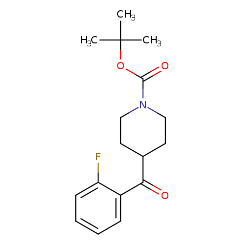 O=C(N1CCC(CC1)C(=O)c1ccccc1F)OC(C)(C)C