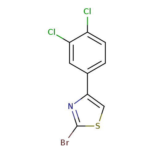 Brc1scc(n1)c1ccc(c(c1)Cl)Cl