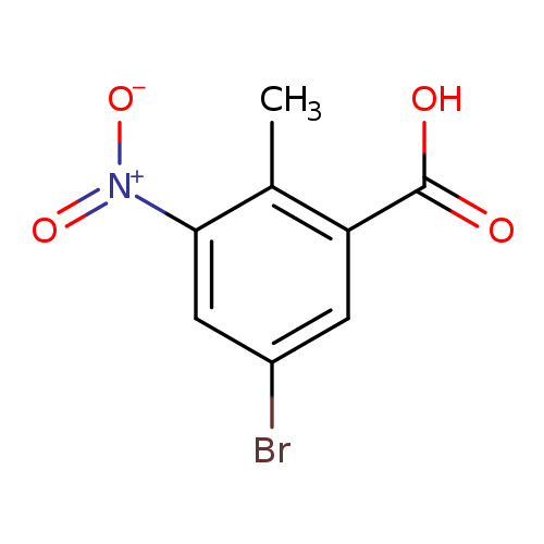 Brc1cc([N+](=O)[O-])c(c(c1)C(=O)O)C