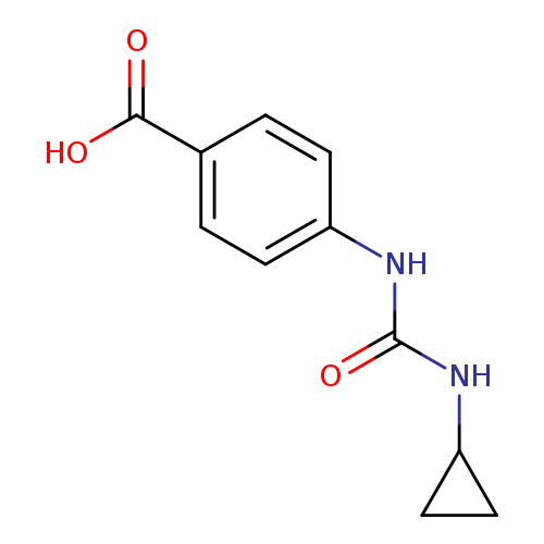 O=C(Nc1ccc(cc1)C(=O)O)NC1CC1