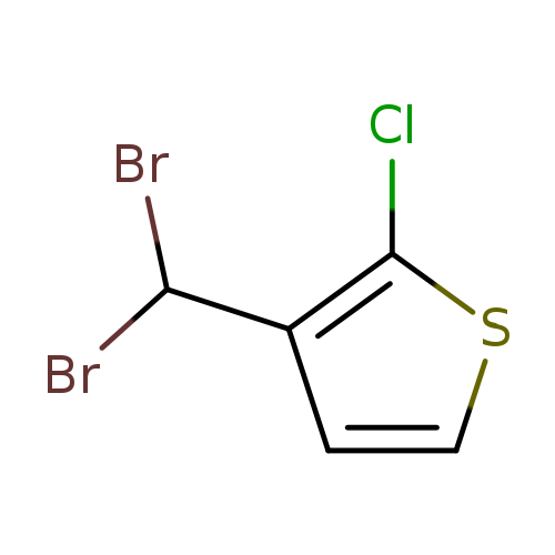 BrC(c1ccsc1Cl)Br