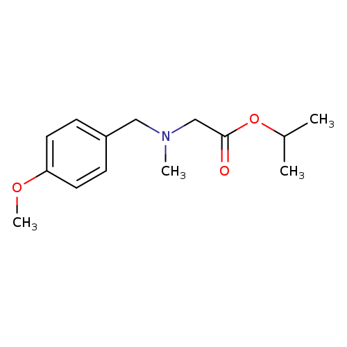 COc1ccc(cc1)CN(CC(=O)OC(C)C)C