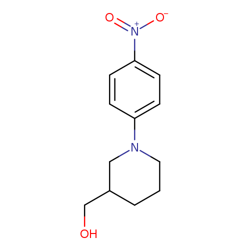 OCC1CCCN(C1)c1ccc(cc1)[N+](=O)[O-]