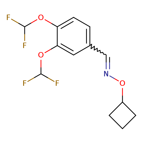FC(Oc1cc(C=NOC2CCC2)ccc1OC(F)F)F