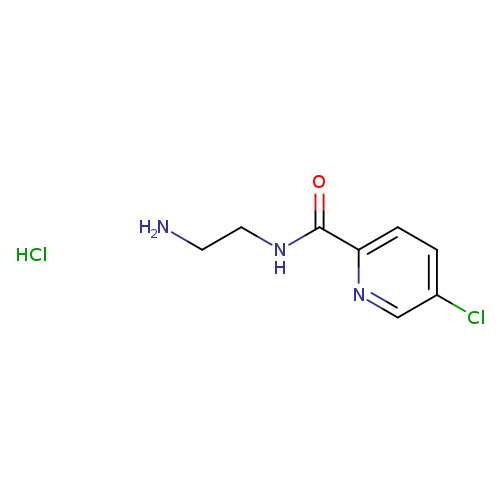 NCCNC(=O)c1ccc(cn1)Cl.Cl