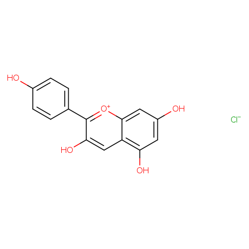 Oc1ccc(cc1)c1[o+]c2cc(O)cc(c2cc1O)O.[Cl-]