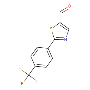 O=Cc1cnc(s1)c1ccc(cc1)C(F)(F)F