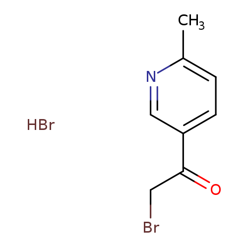 BrCC(=O)c1ccc(nc1)C.Br