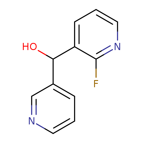 Fc1ncccc1C(c1cccnc1)O