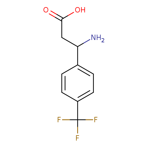 NC(c1ccc(cc1)C(F)(F)F)CC(=O)O
