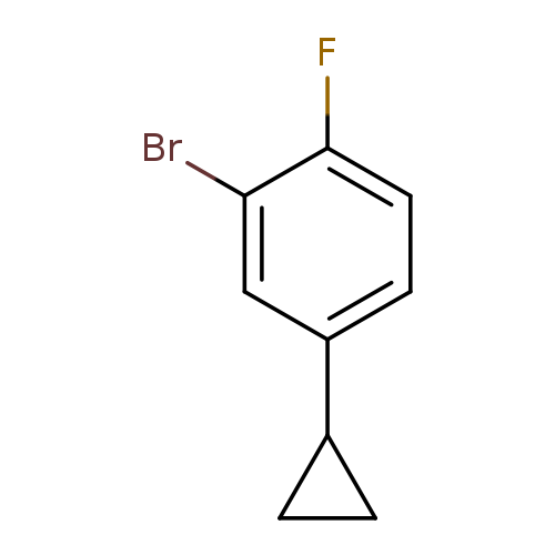 Fc1ccc(cc1Br)C1CC1