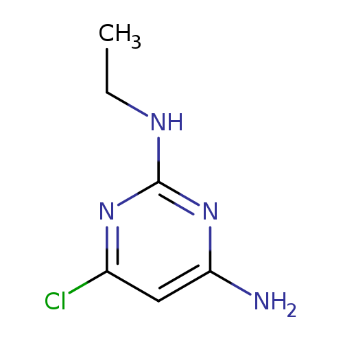 CCNc1nc(N)cc(n1)Cl