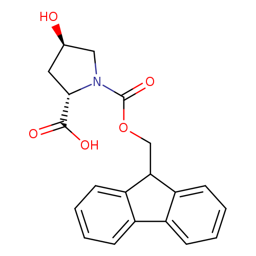 O[C@H]1CN([C@@H](C1)C(=O)O)C(=O)OCC1c2ccccc2c2c1cccc2