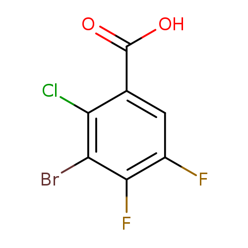OC(=O)c1cc(F)c(c(c1Cl)Br)F