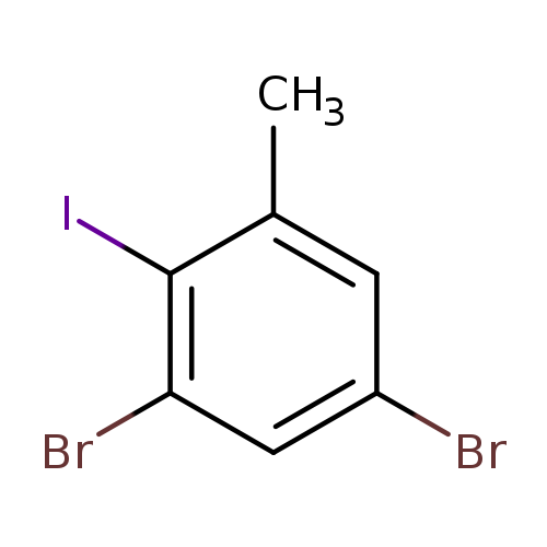 Brc1cc(C)c(c(c1)Br)I
