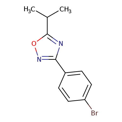 Brc1ccc(cc1)c1noc(n1)C(C)C