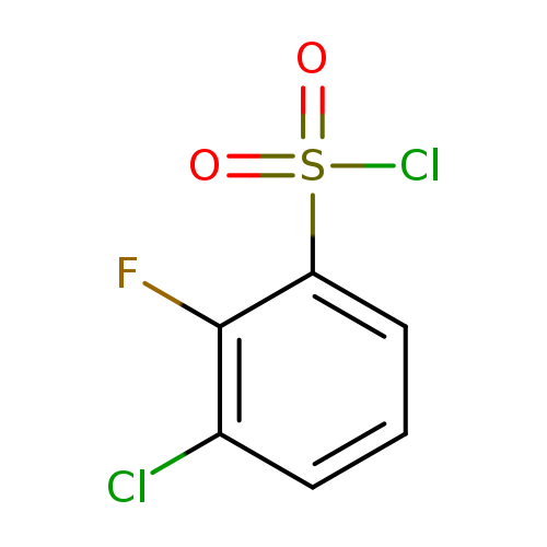 Clc1cccc(c1F)S(=O)(=O)Cl