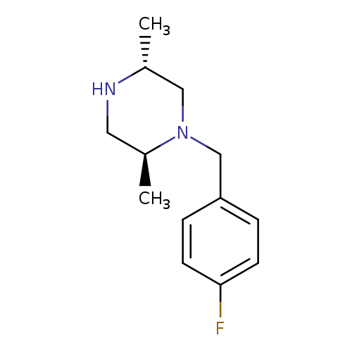 C[C@H]1CN[C@@H](CN1Cc1ccc(cc1)F)C