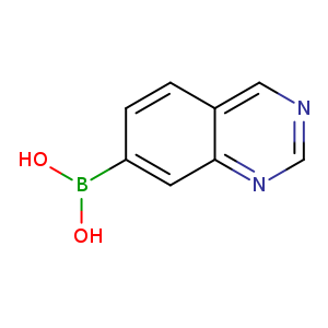 OB(c1ccc2c(c1)ncnc2)O