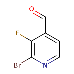 O=Cc1ccnc(c1F)Br