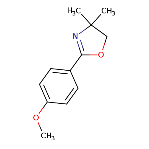 COc1ccc(cc1)C1=NC(CO1)(C)C