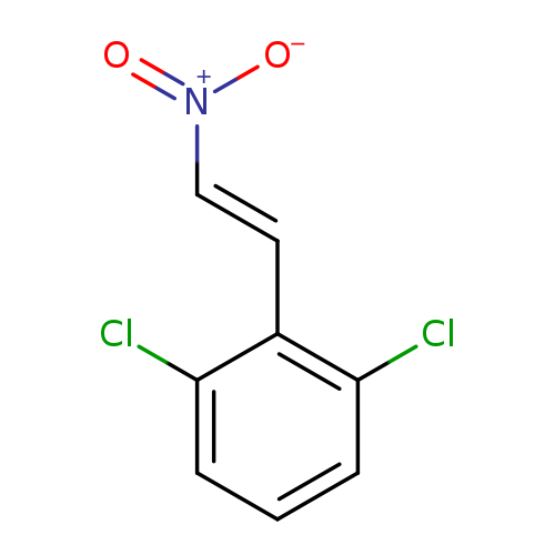 Clc1cccc(c1/C=C/[N+](=O)[O-])Cl