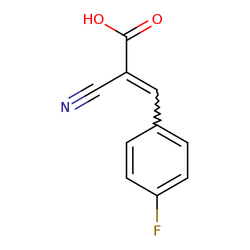 N#CC(=Cc1ccc(cc1)F)C(=O)O
