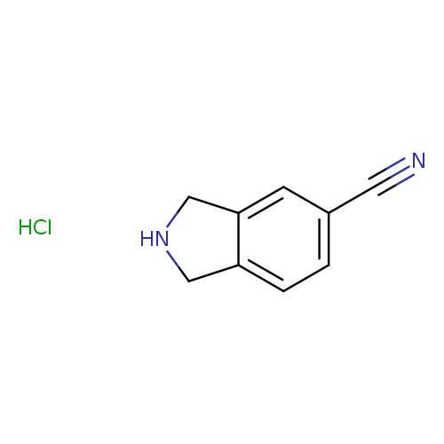 N#Cc1ccc2c(c1)CNC2.Cl