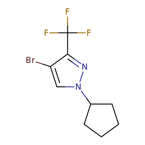 Brc1cn(nc1C(F)(F)F)C1CCCC1