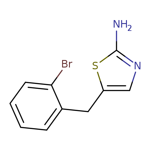 Nc1ncc(s1)Cc1ccccc1Br