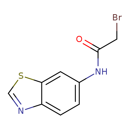 BrCC(=O)Nc1ccc2c(c1)scn2
