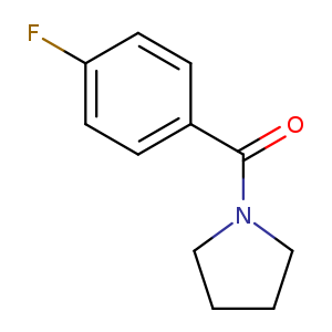 O=C(c1ccc(cc1)F)N1CCCC1