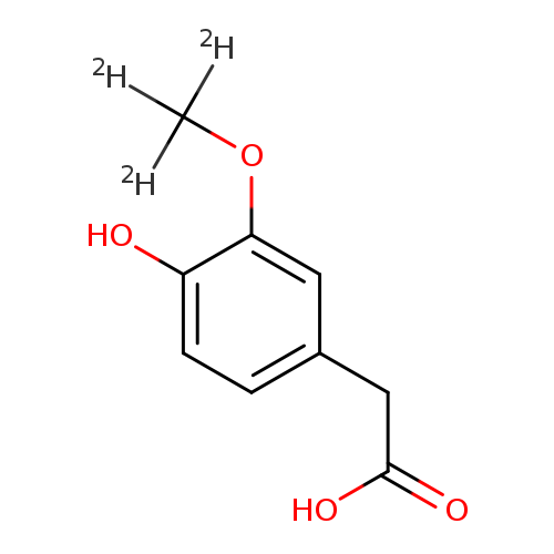 OC(=O)Cc1ccc(c(c1)OC([2H])([2H])[2H])O