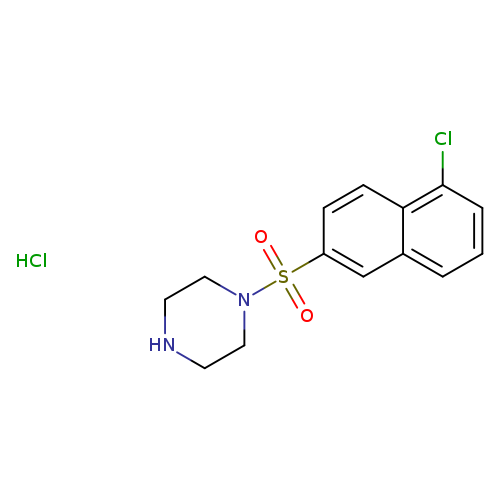 Clc1cccc2c1ccc(c2)S(=O)(=O)N1CCNCC1.Cl
