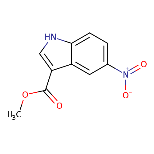 COC(=O)c1c[nH]c2c1cc(cc2)[N+](=O)[O-]