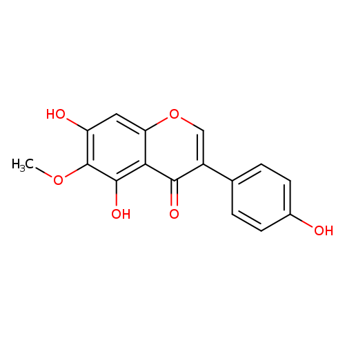 COc1c(O)cc2c(c1O)c(=O)c(co2)c1ccc(cc1)O