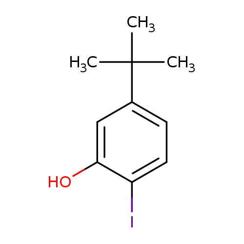 Ic1ccc(cc1O)C(C)(C)C