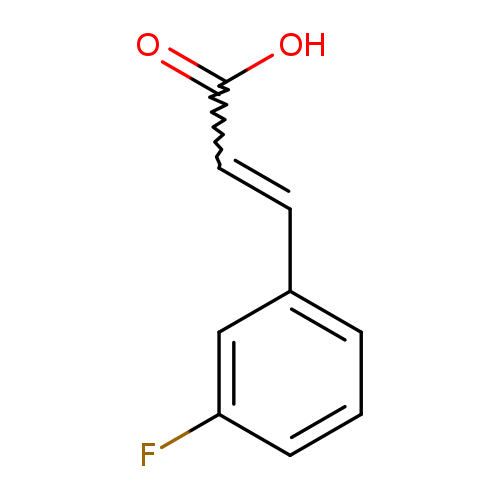 OC(=O)C=Cc1cccc(c1)F