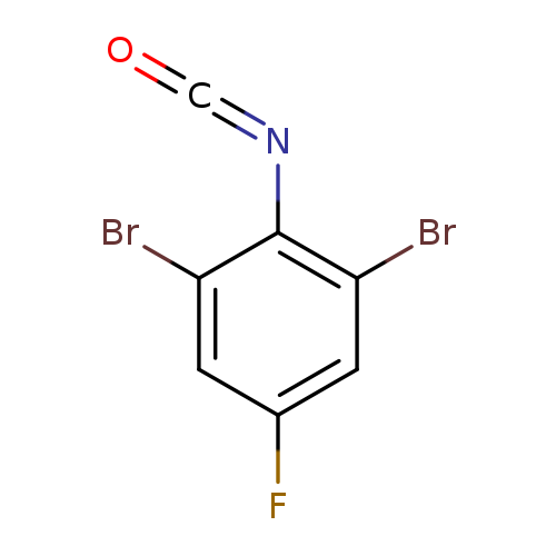 O=C=Nc1c(Br)cc(cc1Br)F
