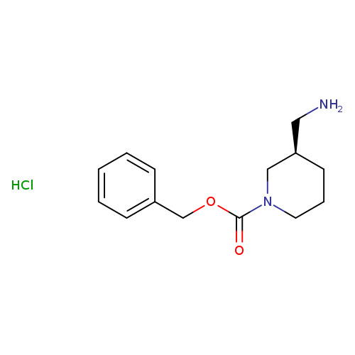 NC[C@H]1CCCN(C1)C(=O)OCc1ccccc1.Cl
