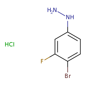 NNc1ccc(c(c1)F)Br.Cl