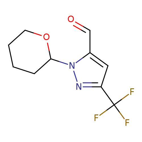 O=Cc1cc(nn1C1CCCCO1)C(F)(F)F